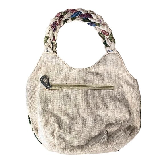 Cottagecore Embroidered Shoulder Bag Boho Whimsical Floral Tapestry Fairy Casual - Picture 4 of 12